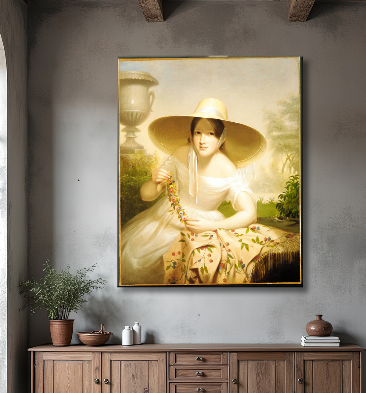 Reproduction Printemps de Cephas Giovanni Thompson avec decor
