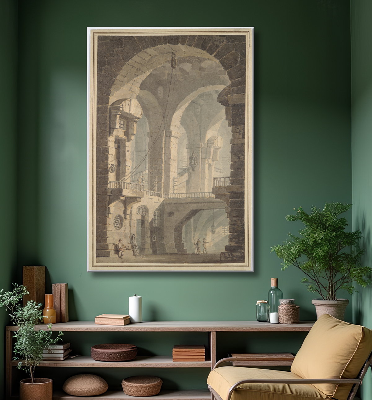 Reproduction "Prison sombre" de Joseph Mallord William Turner avec decor