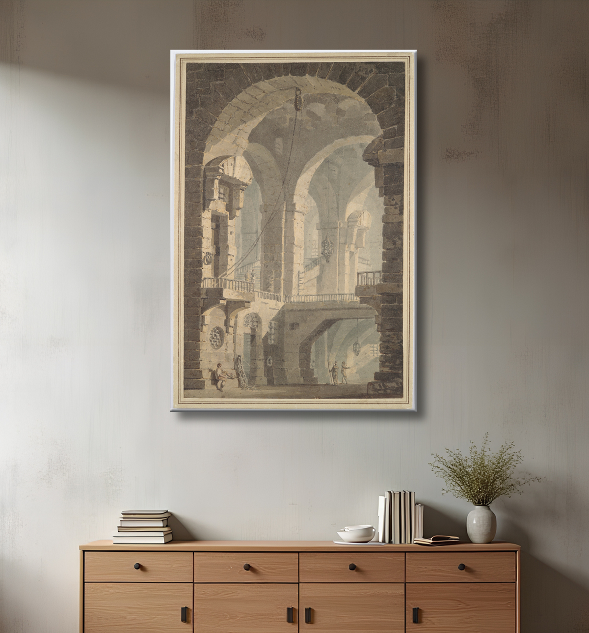 Reproduction "Prison sombre" de Joseph Mallord William Turner avec decor