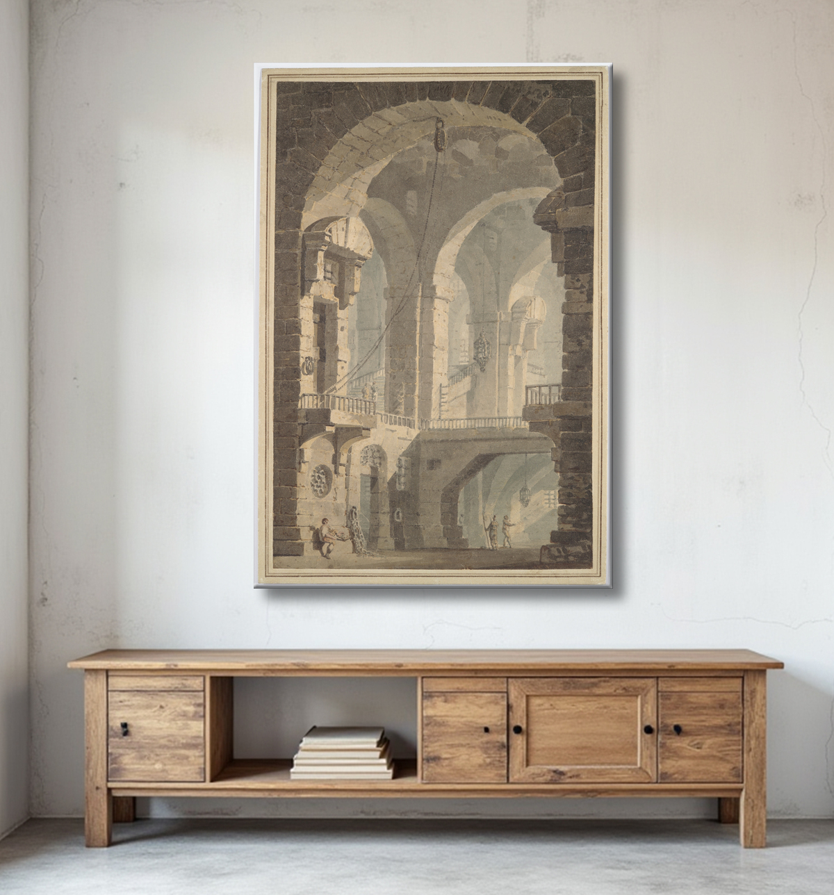 Reproduction "Prison sombre" de Joseph Mallord William Turner avec decor