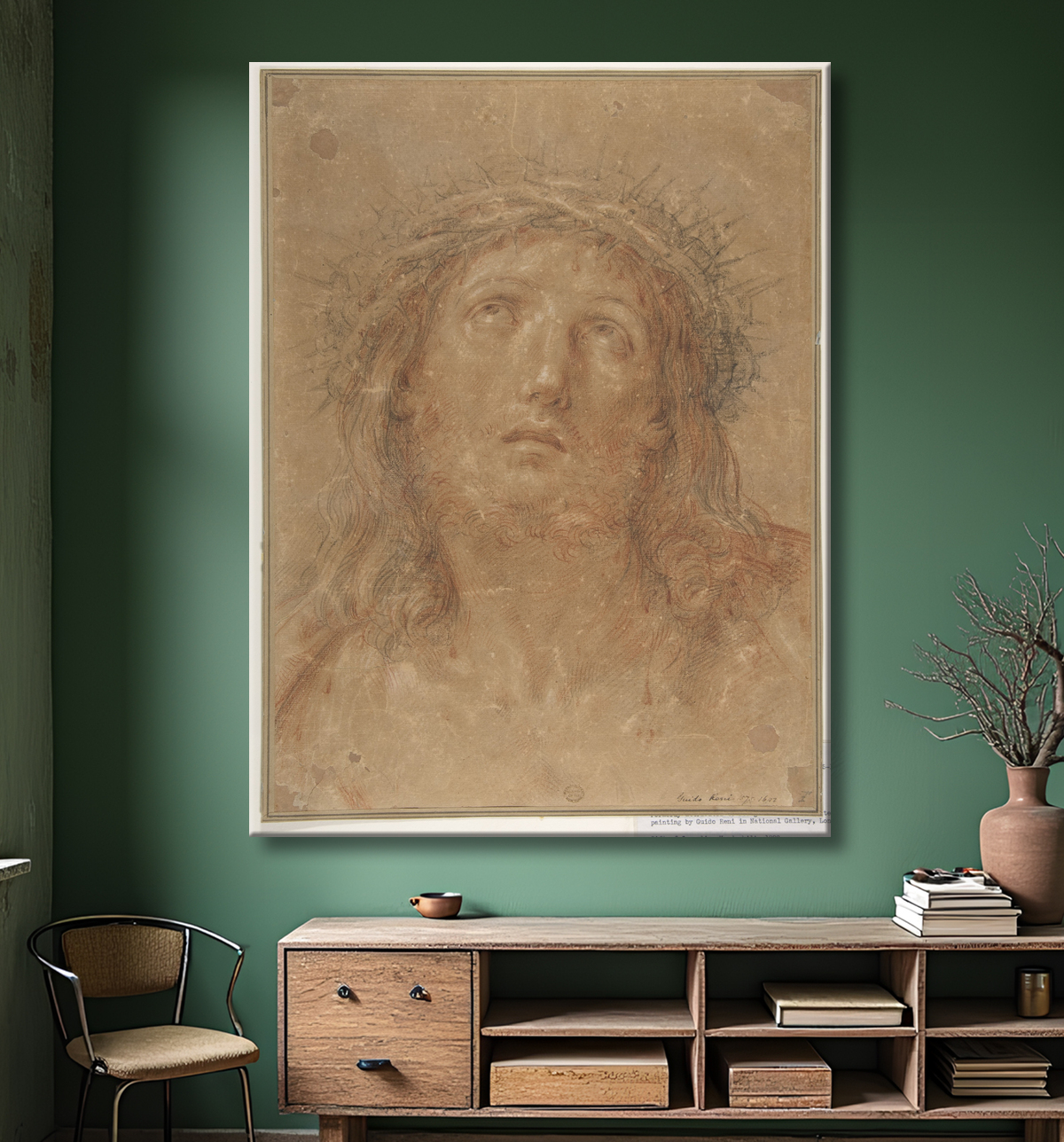 Reproduction Regarde l'homme de Guido Reni avec decor