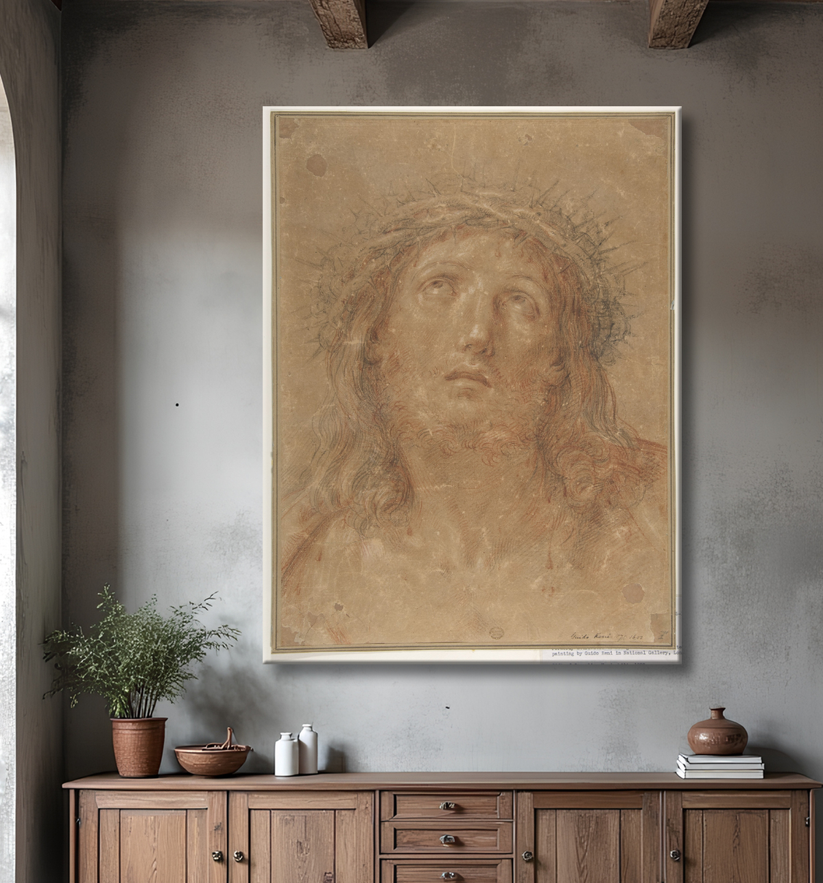 Reproduction Regarde l'homme de Guido Reni avec decor