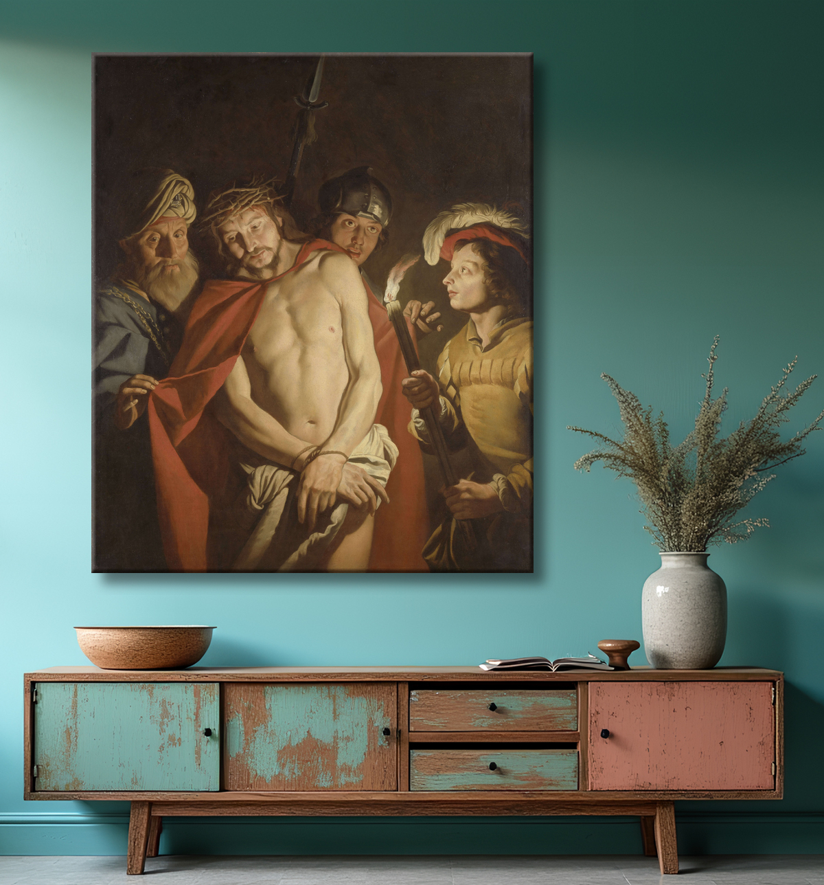 Reproduction Regarde l'homme de Matthias Stom avec decor