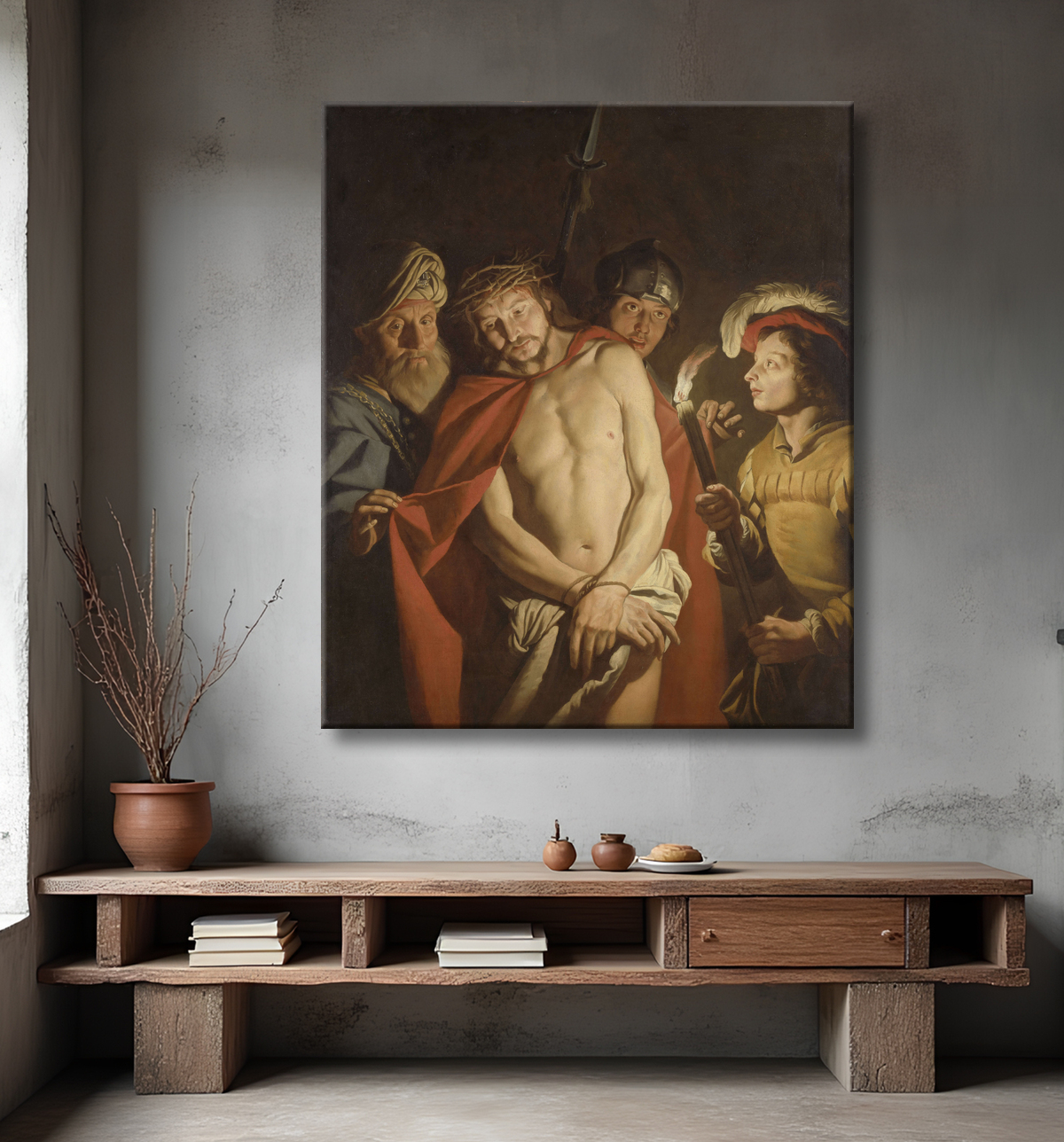 Reproduction Regarde l'homme de Matthias Stom avec decor