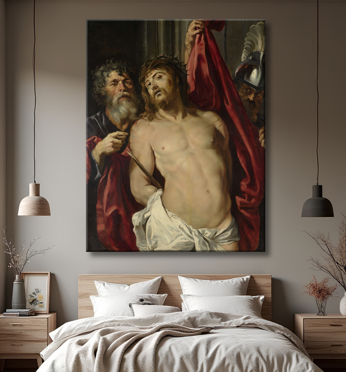 Reproduction Regarde l'homme de Peter Paul Rubens avec decor