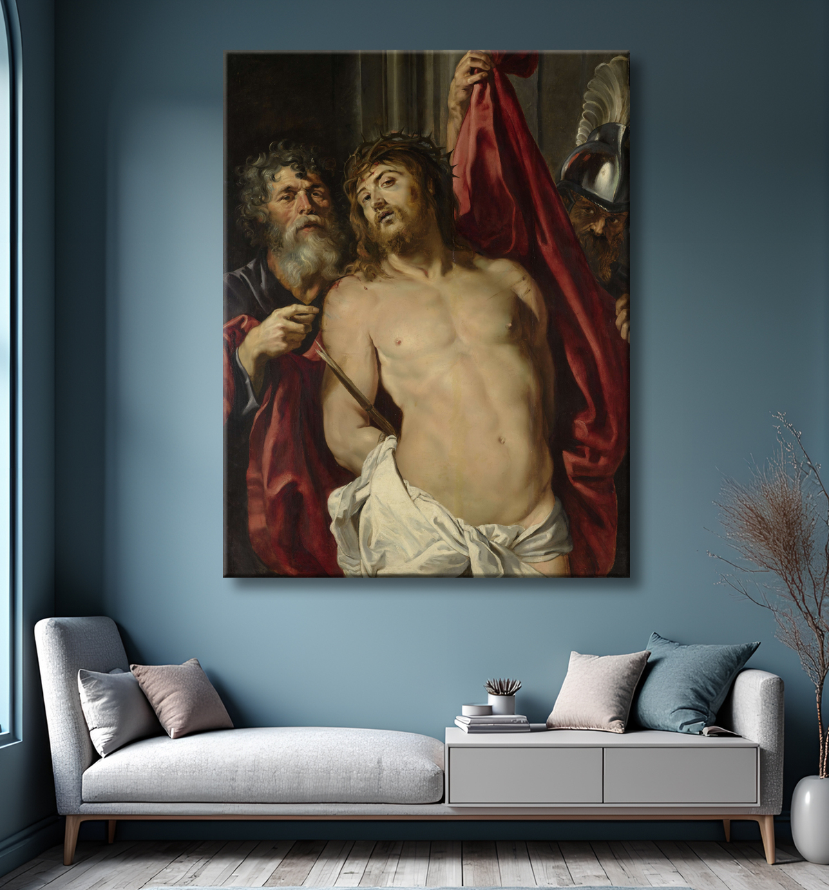Reproduction Regarde l'homme de Peter Paul Rubens avec decor