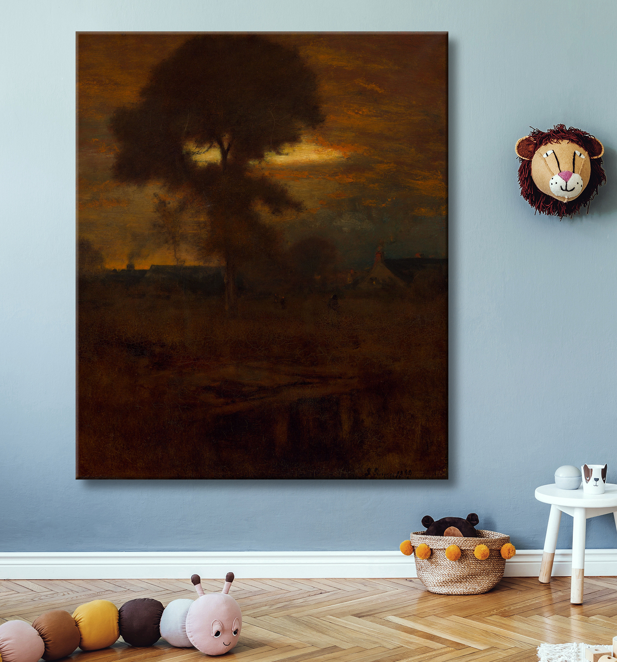 Reproduction Rémanence de George Inness avec decor