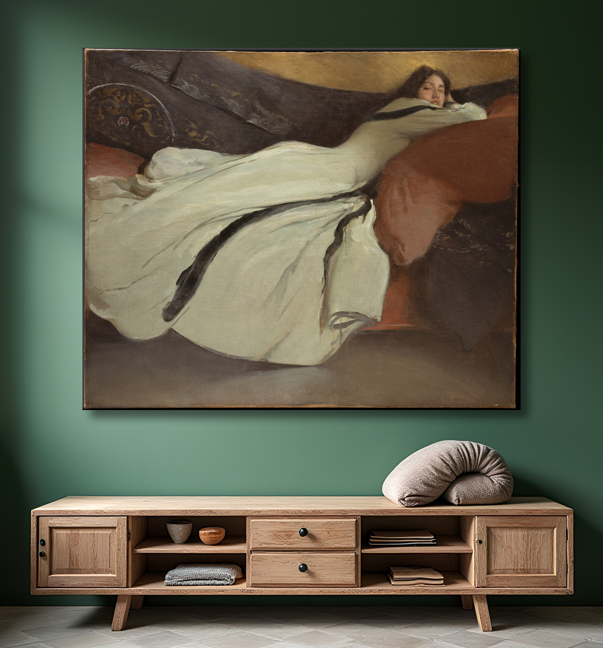Reproduction Repose de John White Alexander avec decor