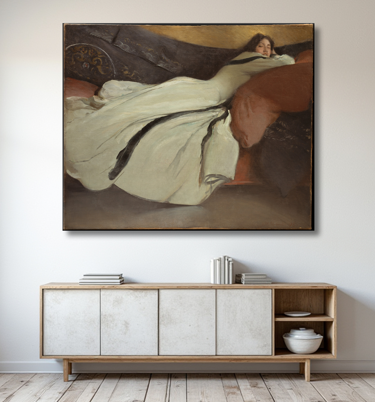 Reproduction Repose de John White Alexander avec decor