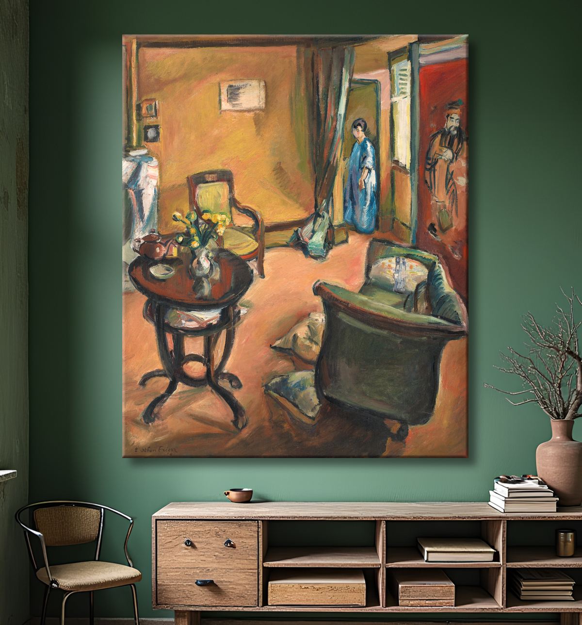 Affiche encadrée haut de gamme fine art fabriquée en France ou toile d’art. Interior...