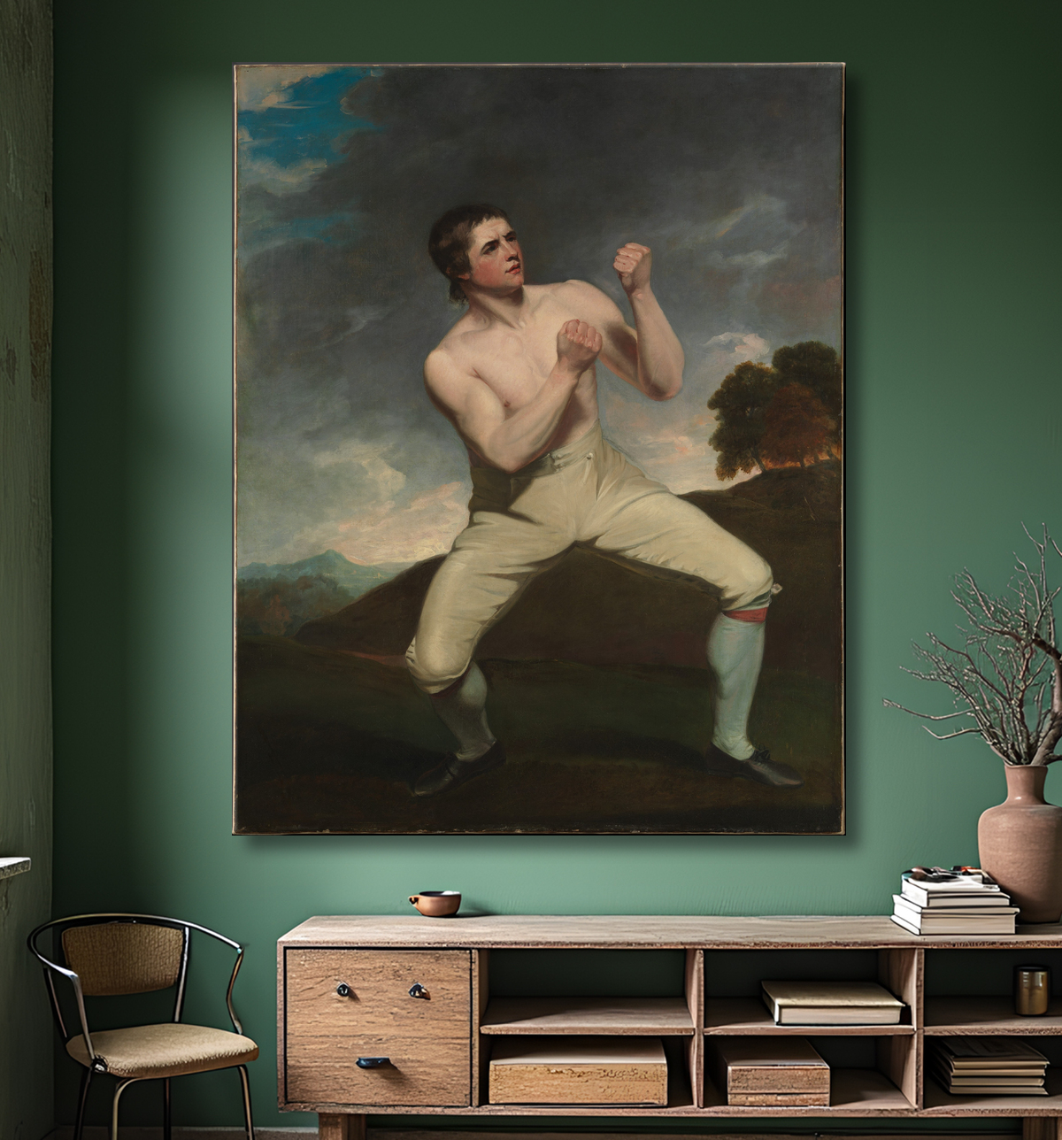 Toile d’art premium imprimée made in France ou affiche encadrée. Richard Humphreys, le boxeur...