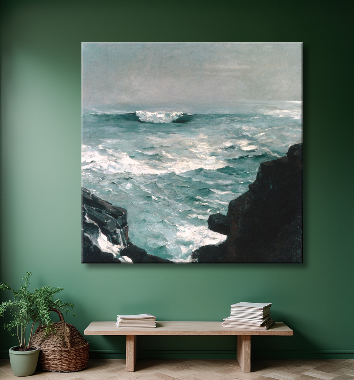 Reproduction Rocher du canon de Winslow Homer avec decor