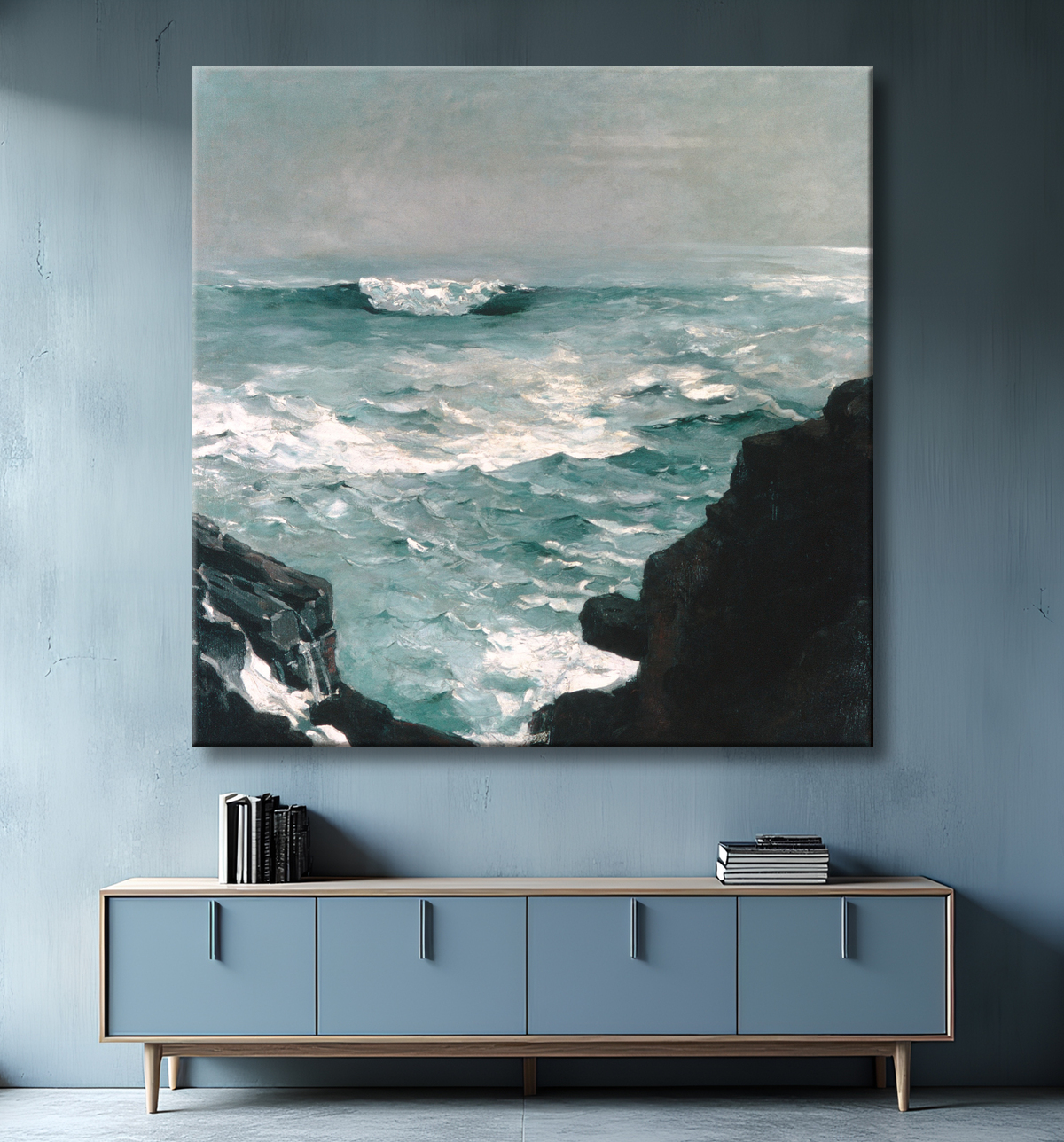 Reproduction Rocher du canon de Winslow Homer avec decor