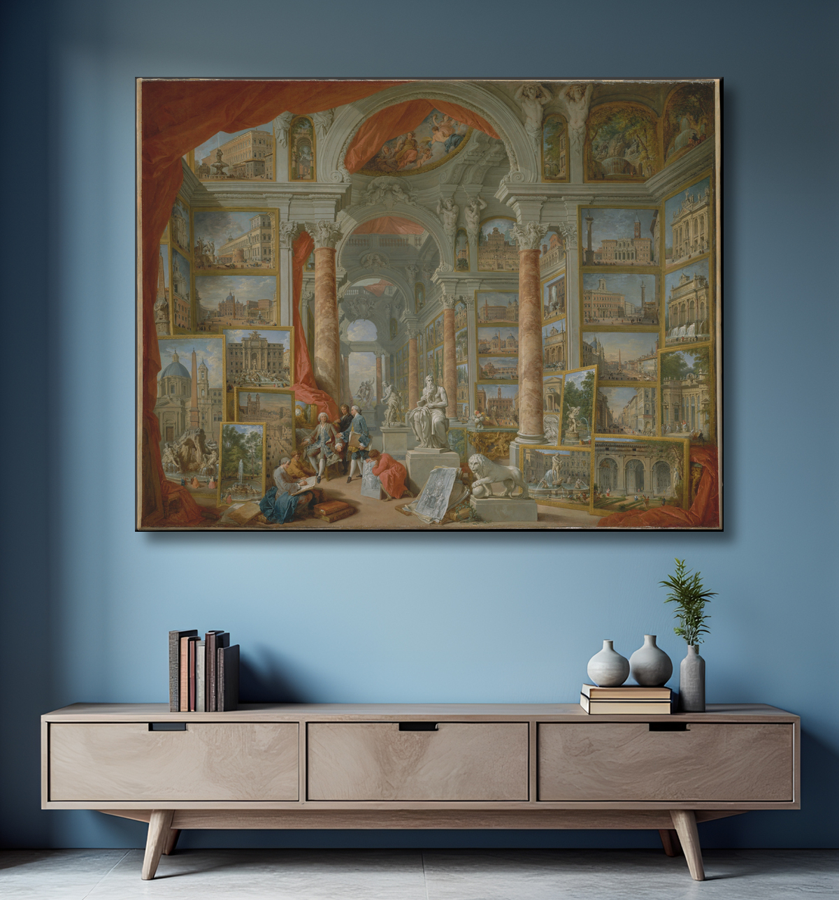 Toile d'art imprimée ou affiche encadrée origine France. Rome moderne...