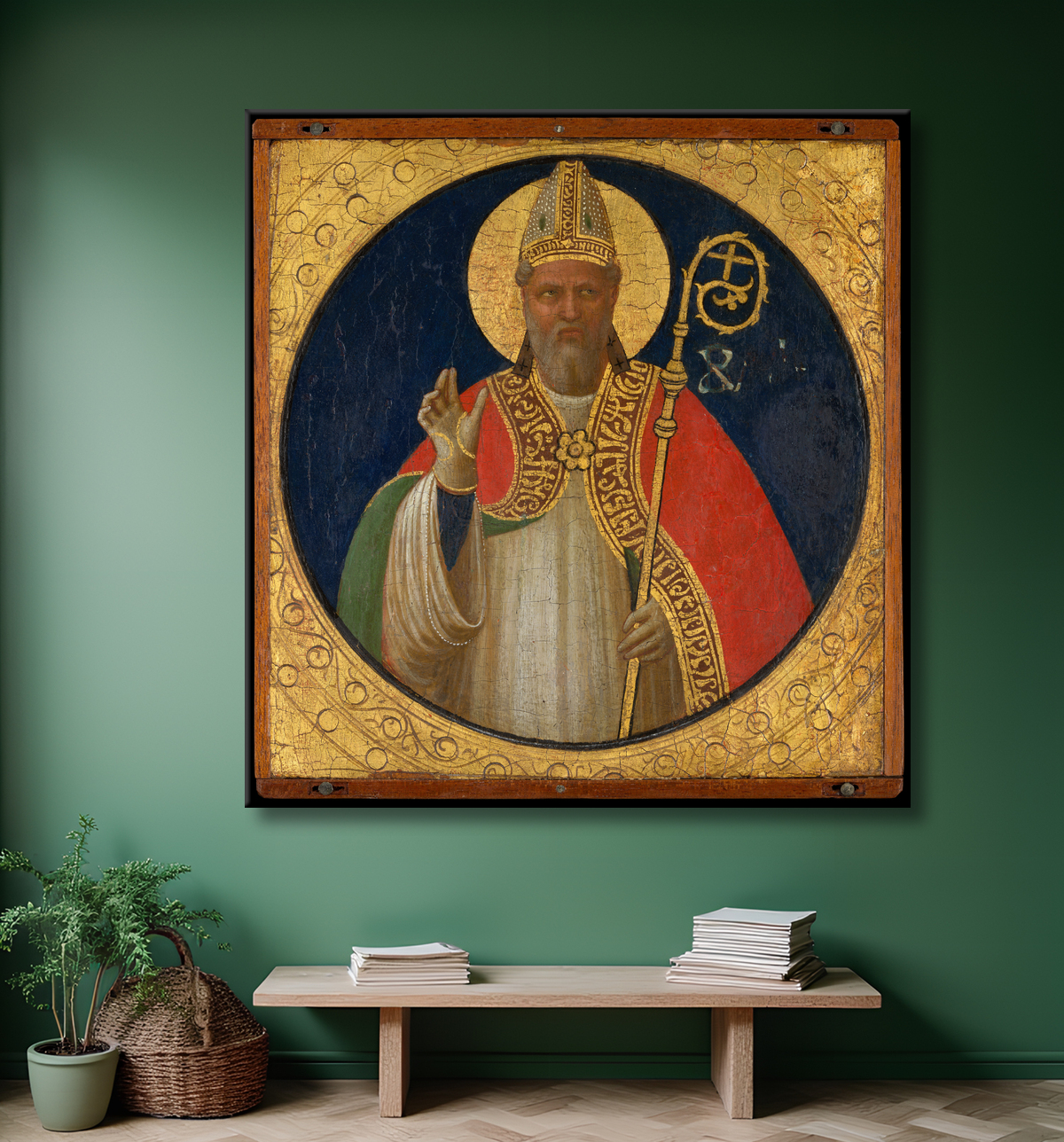 Reproduction Saint Alexandre de Fra Angelico (Guido di Pietro) avec decor