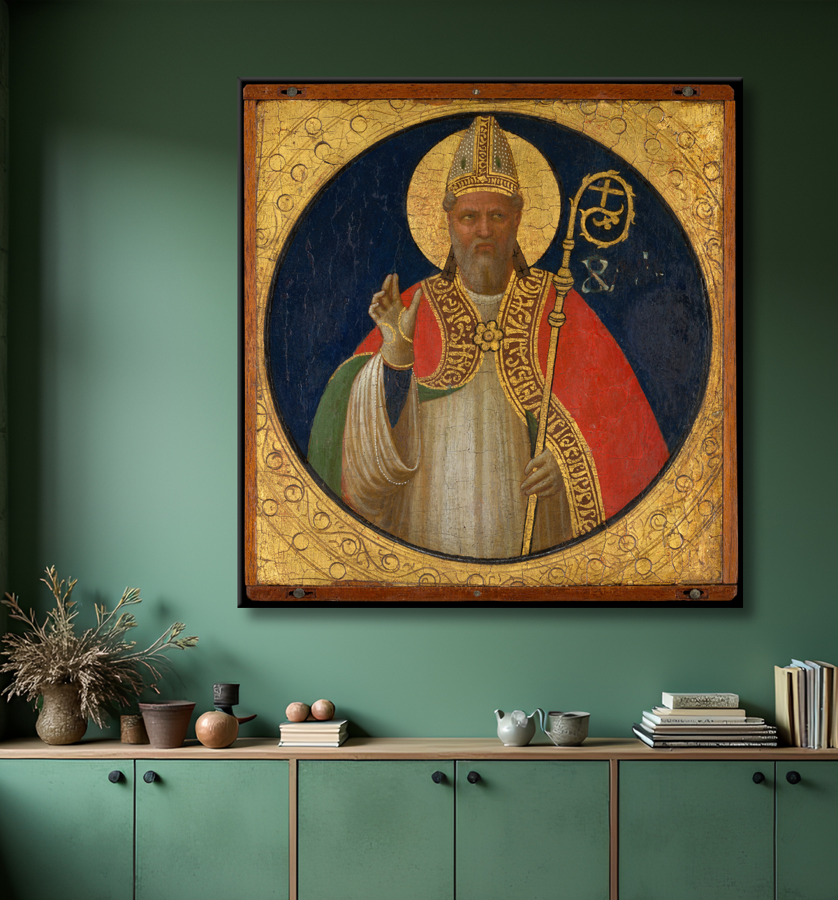 Reproduction Saint Alexandre de Fra Angelico (Guido di Pietro) avec decor
