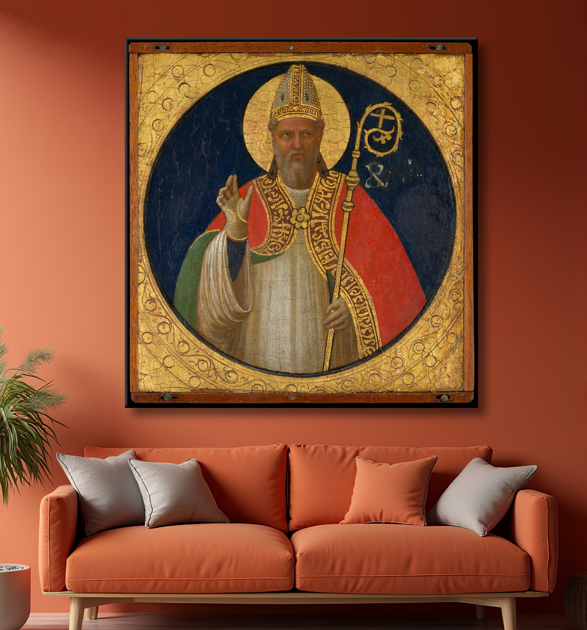 Reproduction Saint Alexandre de Fra Angelico (Guido di Pietro) avec decor