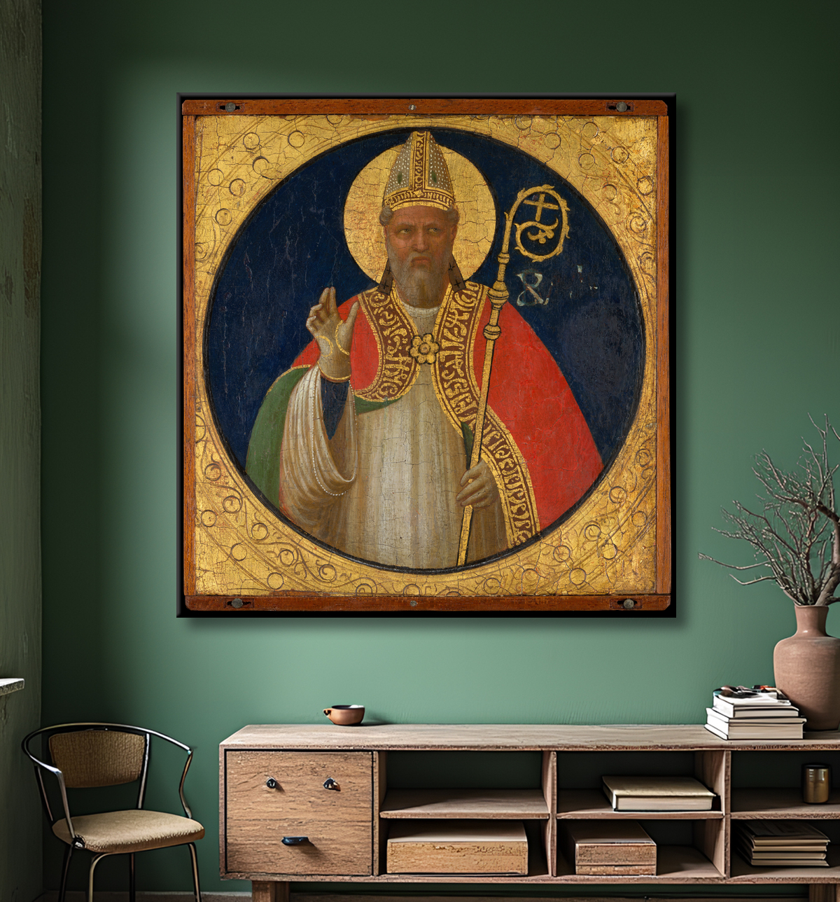 Reproduction Saint Alexandre de Fra Angelico (Guido di Pietro) avec decor