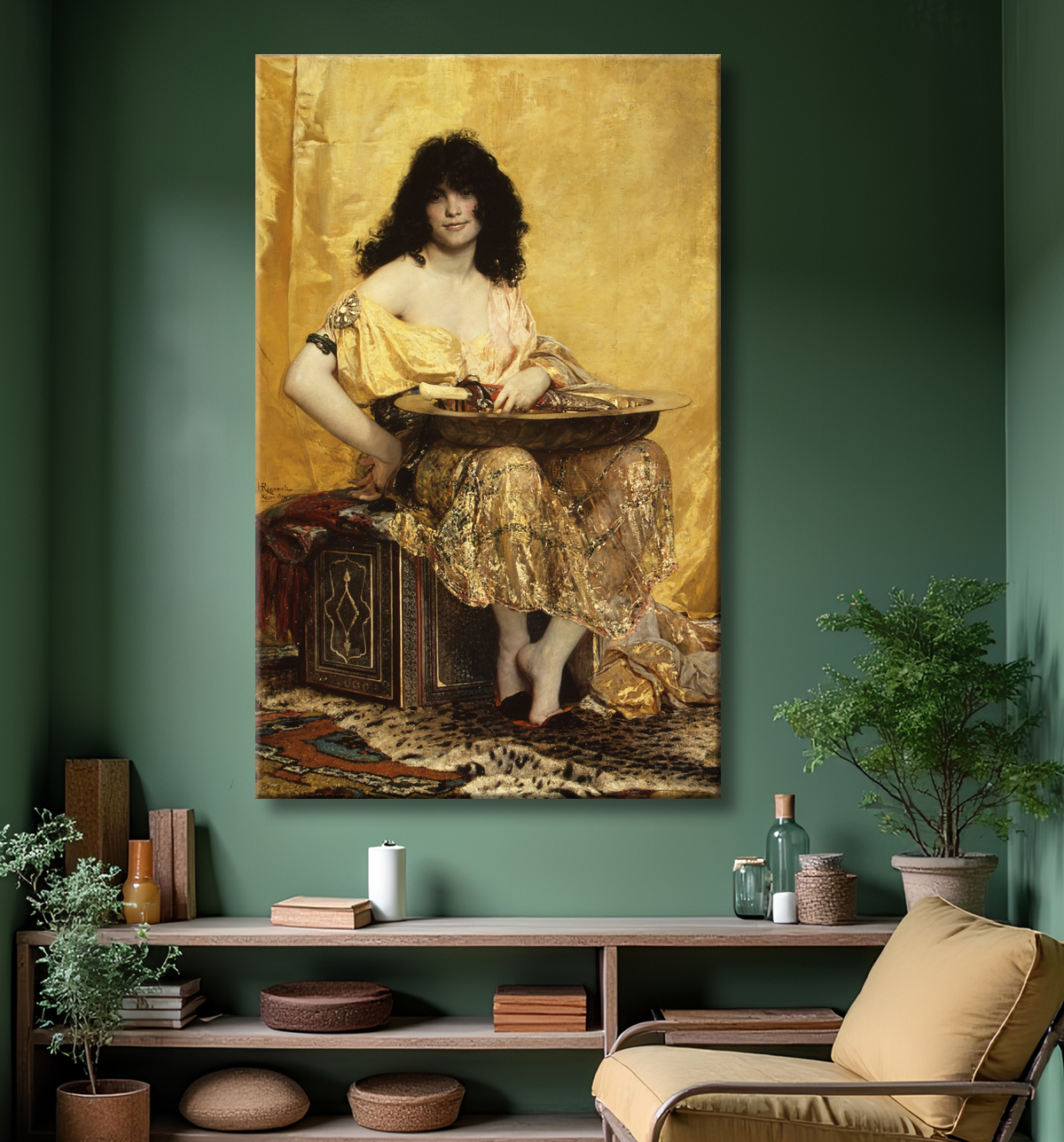 Reproduction Salomé de Henri Regnault avec decor
