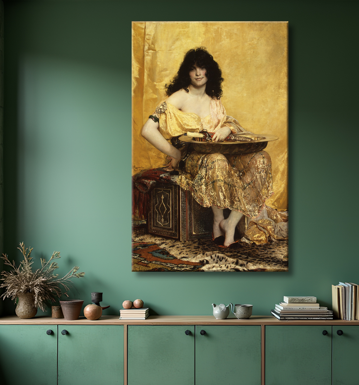 Reproduction Salomé de Henri Regnault avec decor