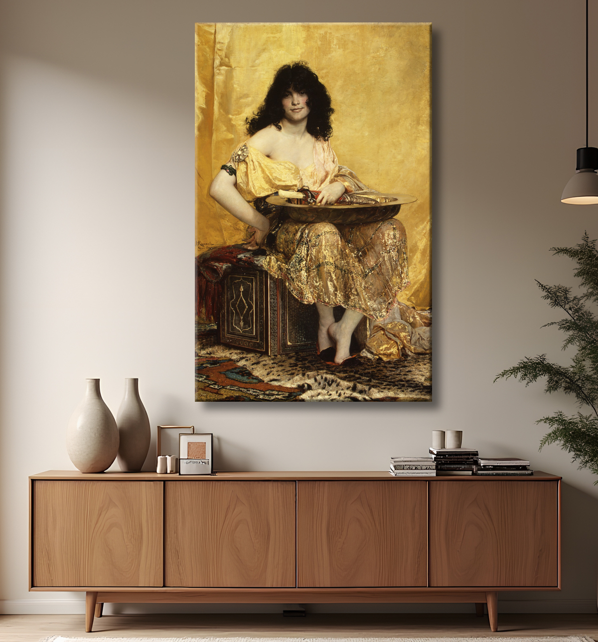 Reproduction Salomé de Henri Regnault avec decor