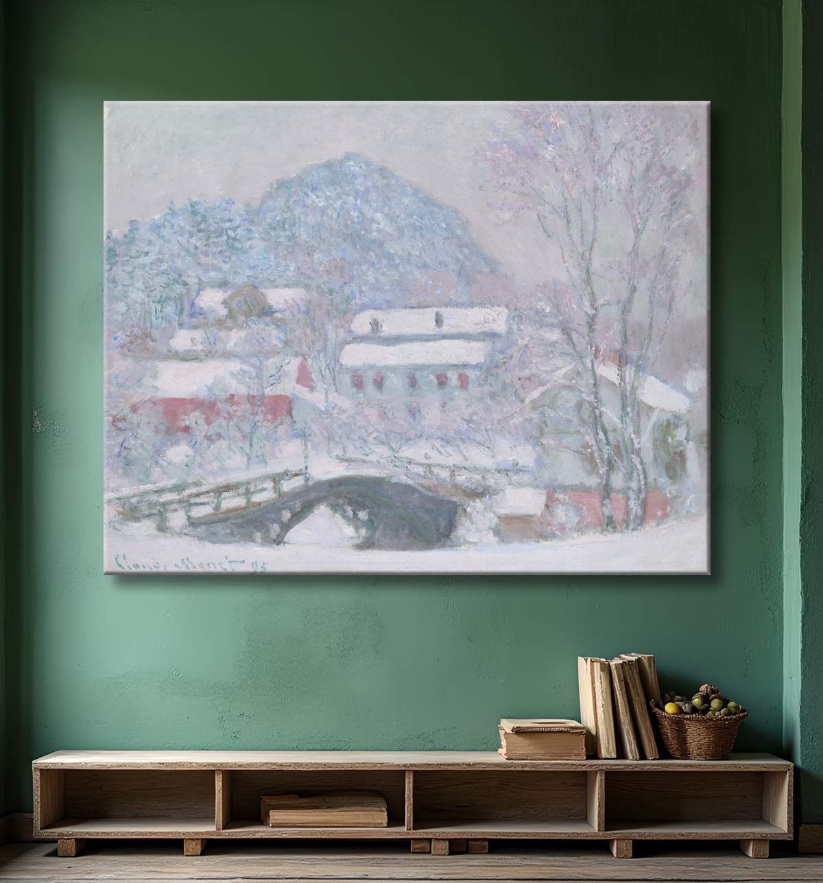 Reproduction Sandvika, Norvège de Claude Monet avec decor