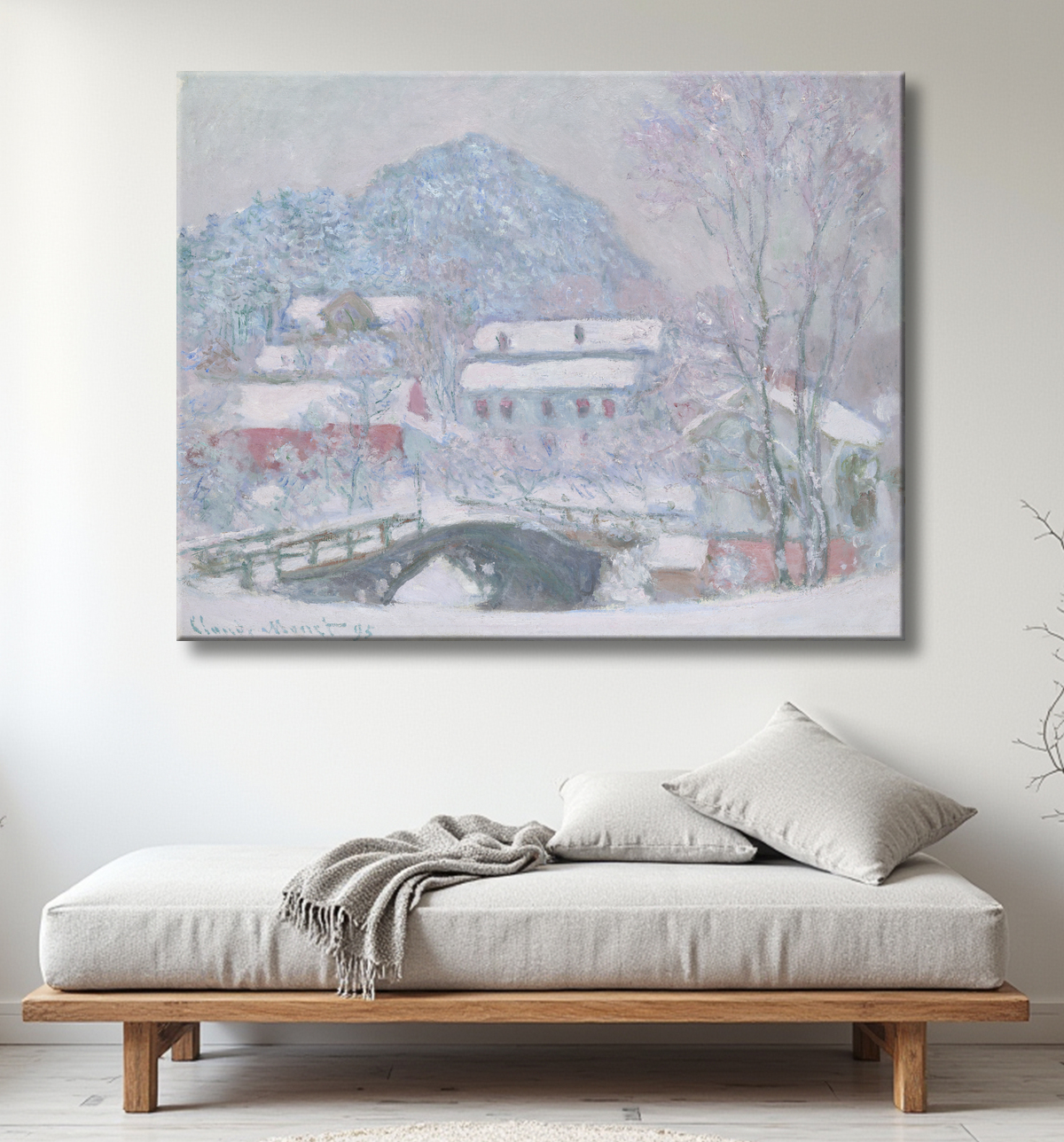 Reproduction Sandvika, Norvège de Claude Monet avec decor