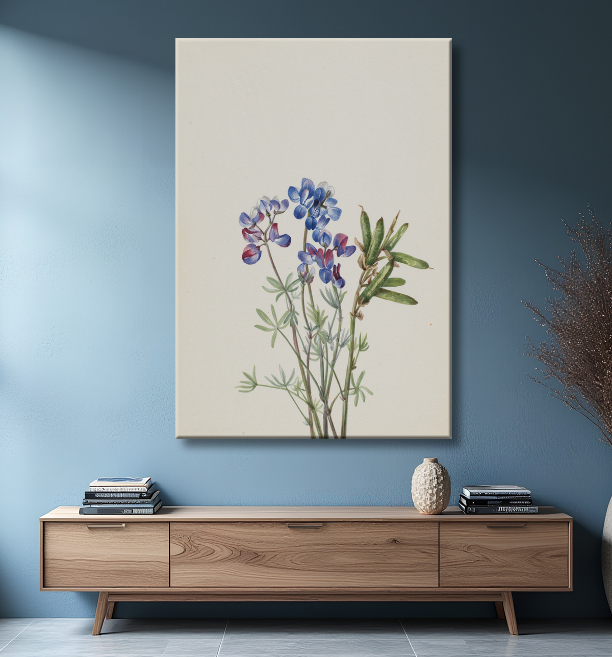 Reproduction Sans titre - Étude de fleurs de Mary Vaux Walcott, born Philadelphia, PA 1860-died St. Andrews, New Brunswick, Canada 1940 avec decor