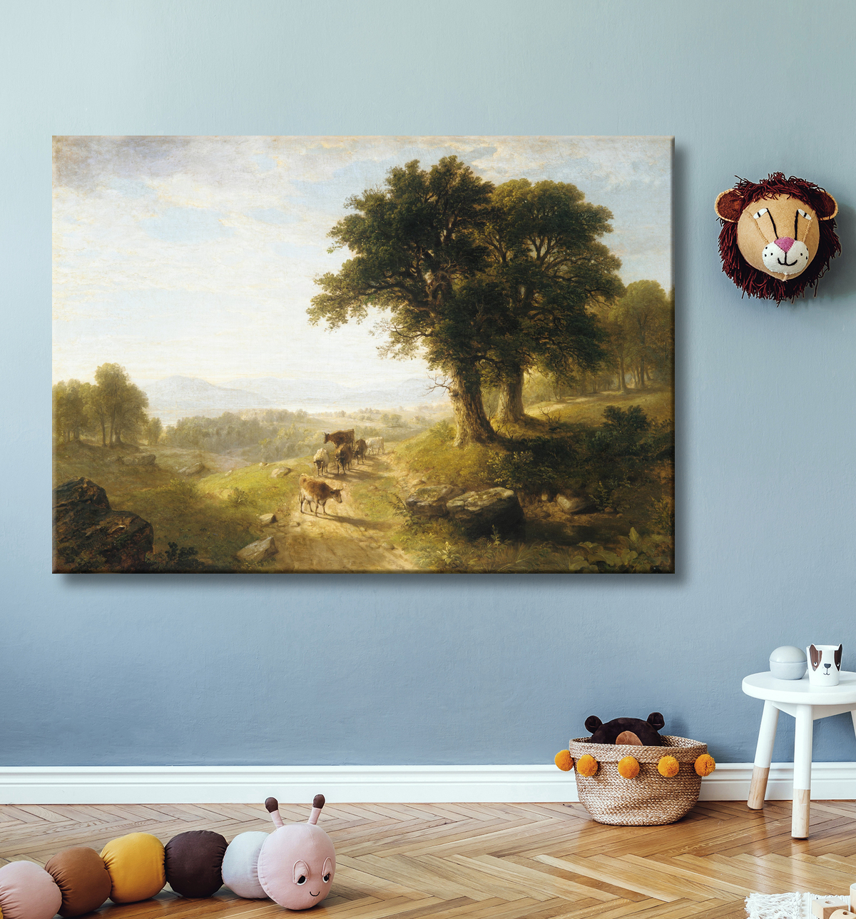 Reproduction Scène de rivière de Asher Brown Durand avec decor