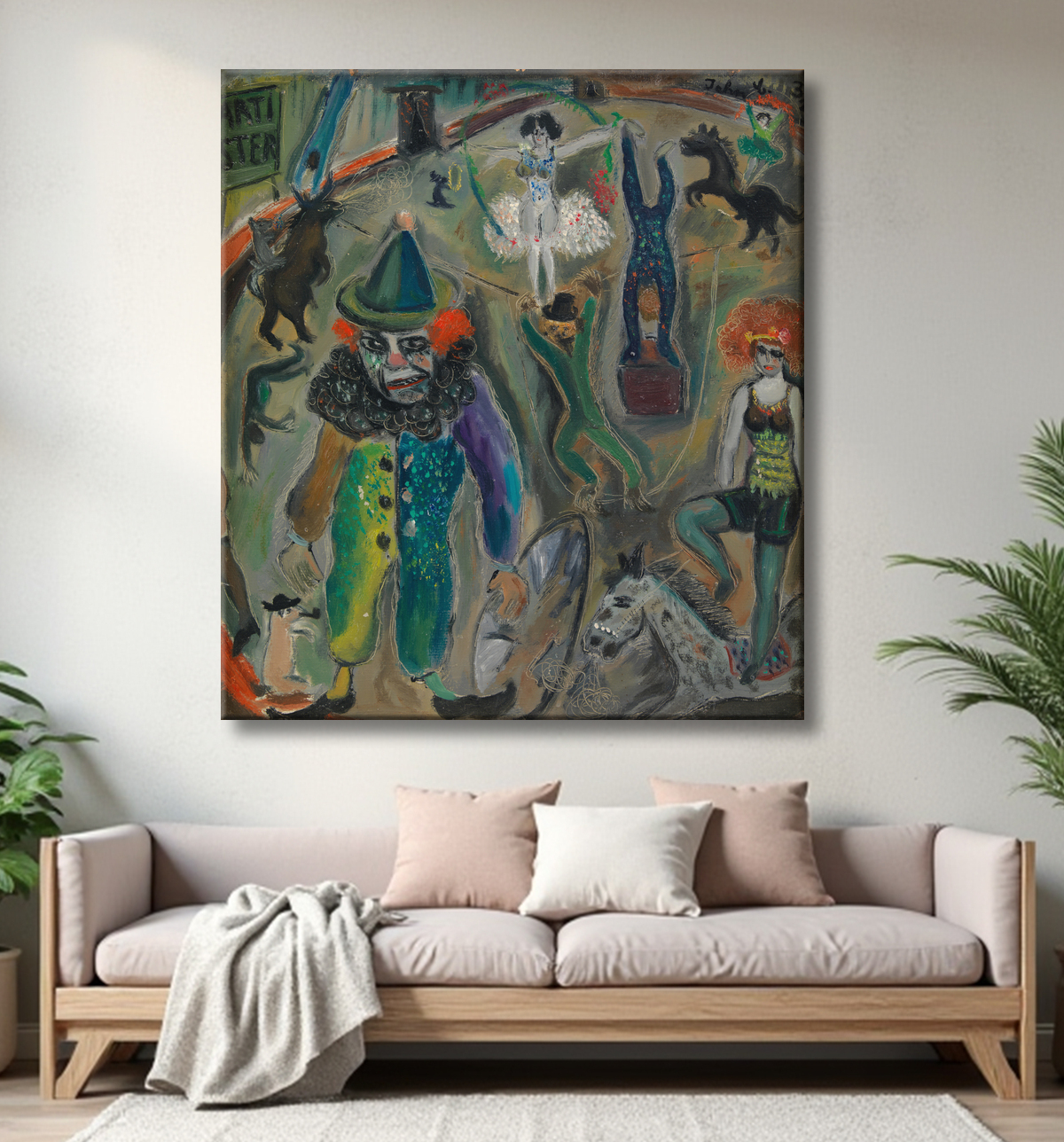 Reproduction Scène de rue de Christensen, John avec decor