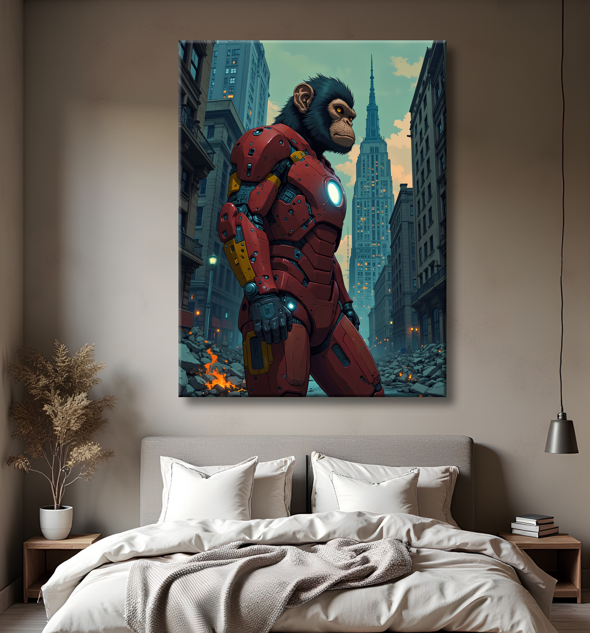 Tableaux singe super-héros | Décoration murale originale et pop culture avec decor