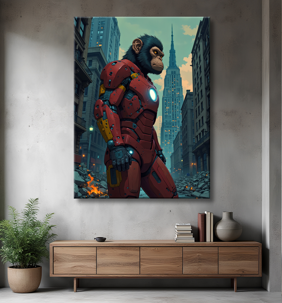 Tableaux singe super-héros | Décoration murale originale et pop culture avec decor