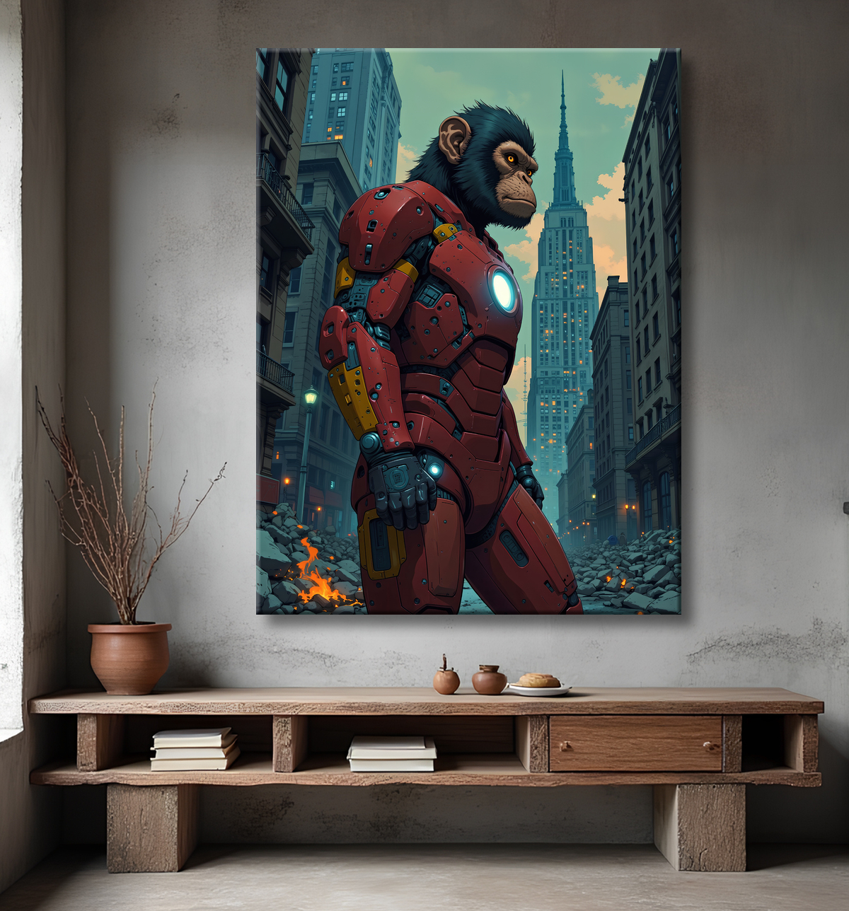 Tableaux singe super-héros | Décoration murale originale et pop culture avec decor