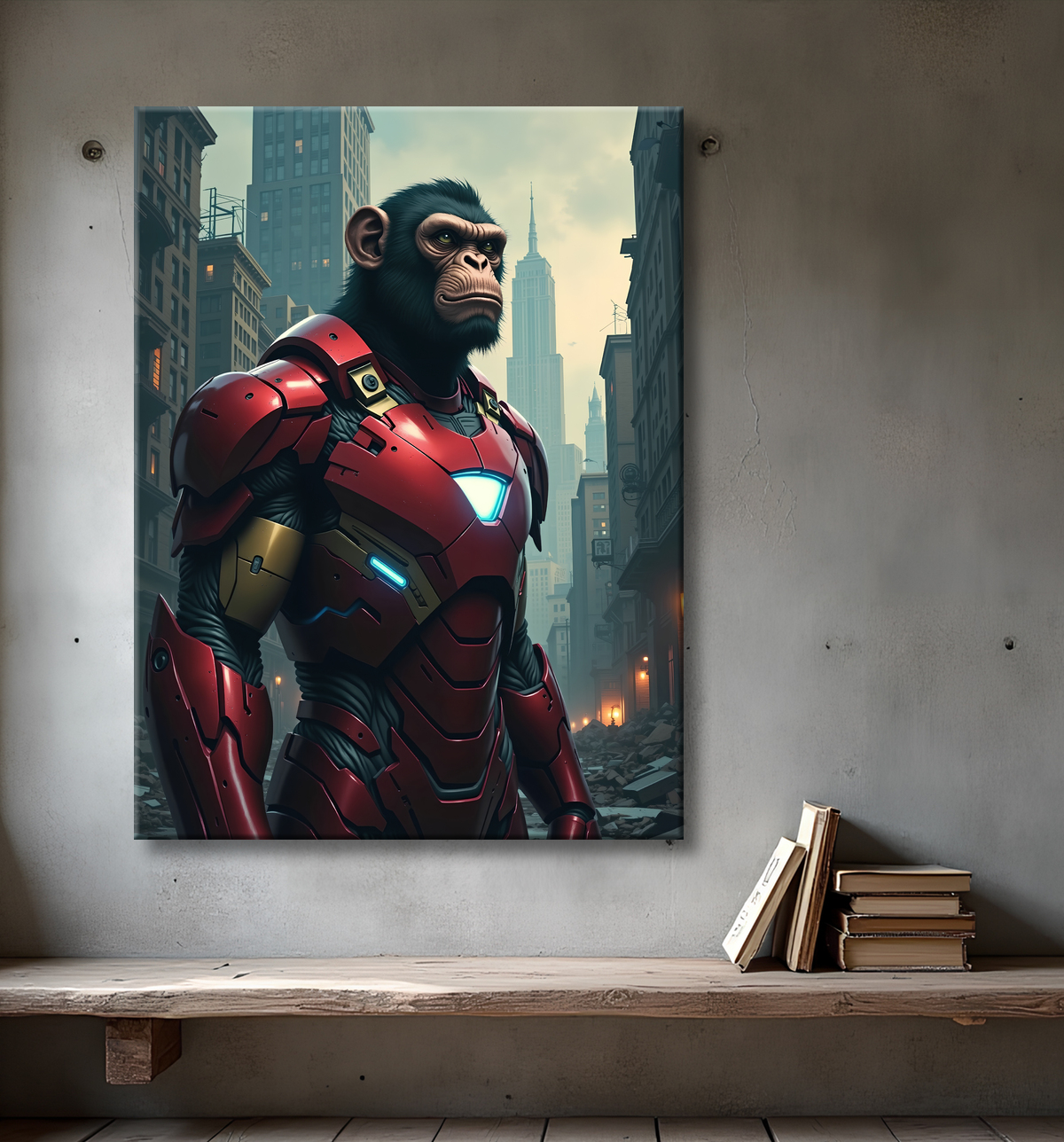 Tableaux singe super-héros | Décoration murale originale et pop culture avec decor