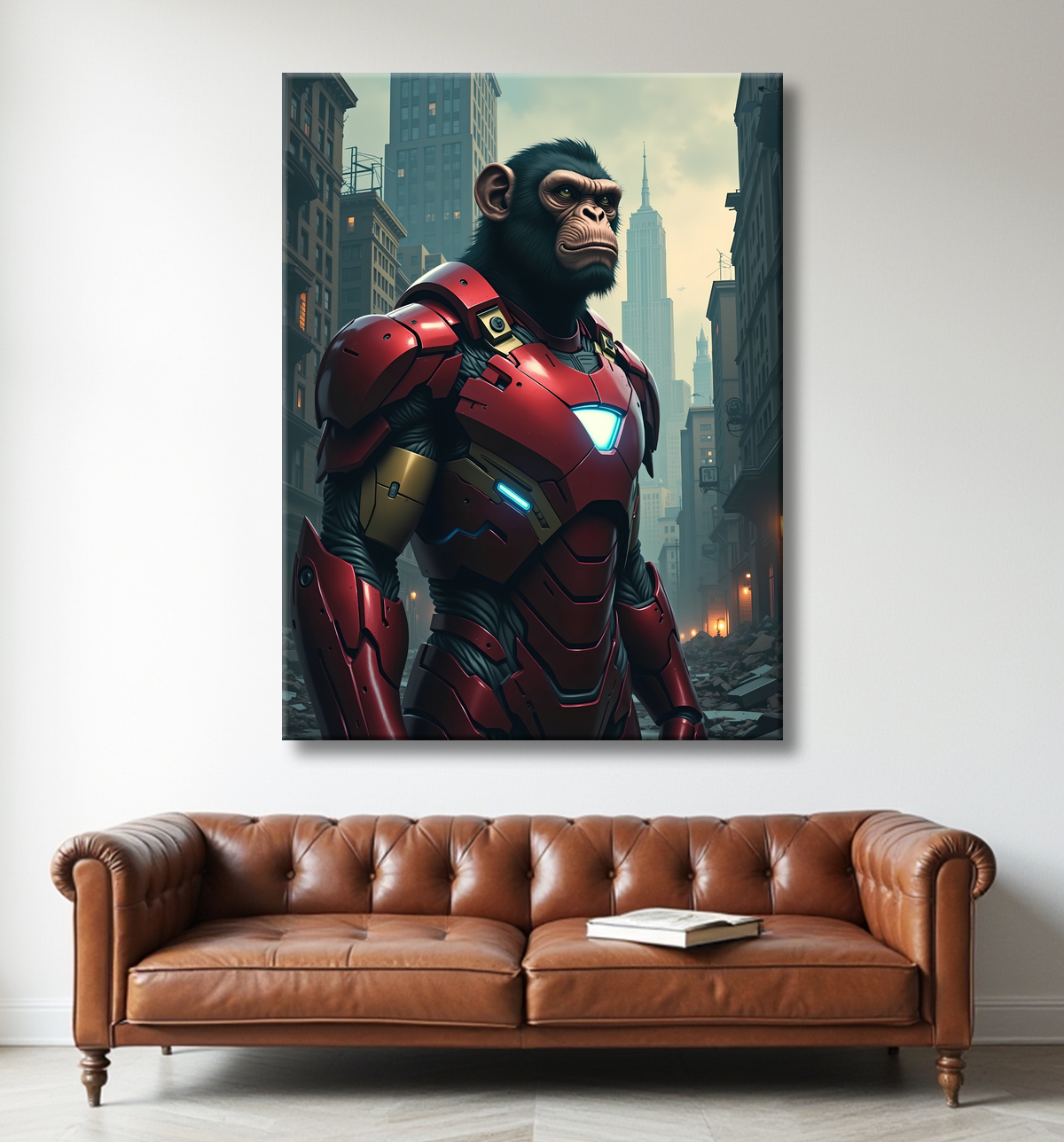 Tableaux singe super-héros | Décoration murale originale et pop culture avec decor