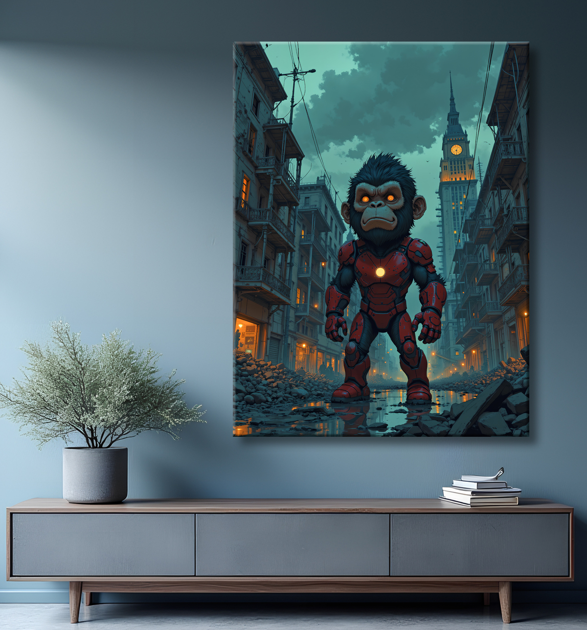 Tableaux singe super-héros | Décoration murale originale et pop culture avec decor