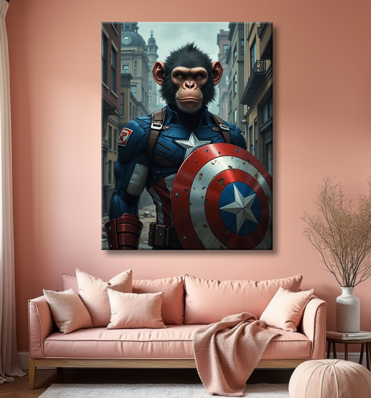 Tableaux singe super-héros | Décoration murale originale et pop culture avec decor