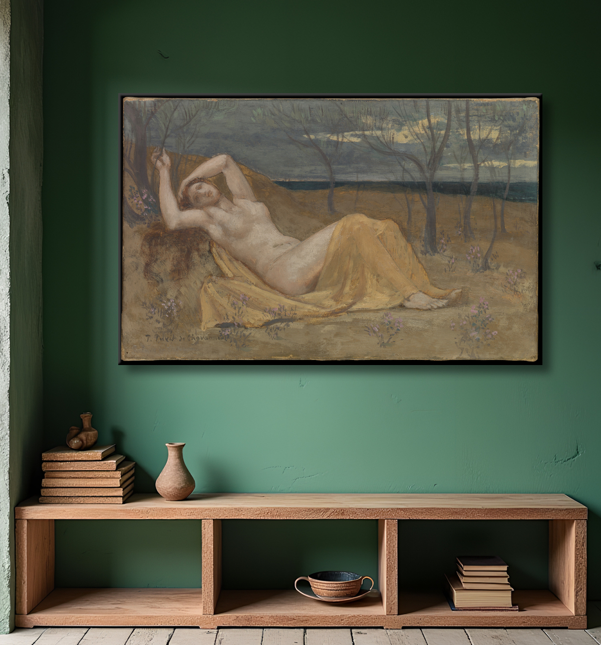 Reproduction Tamaris de Pierre Puvis de Chavannes avec decor