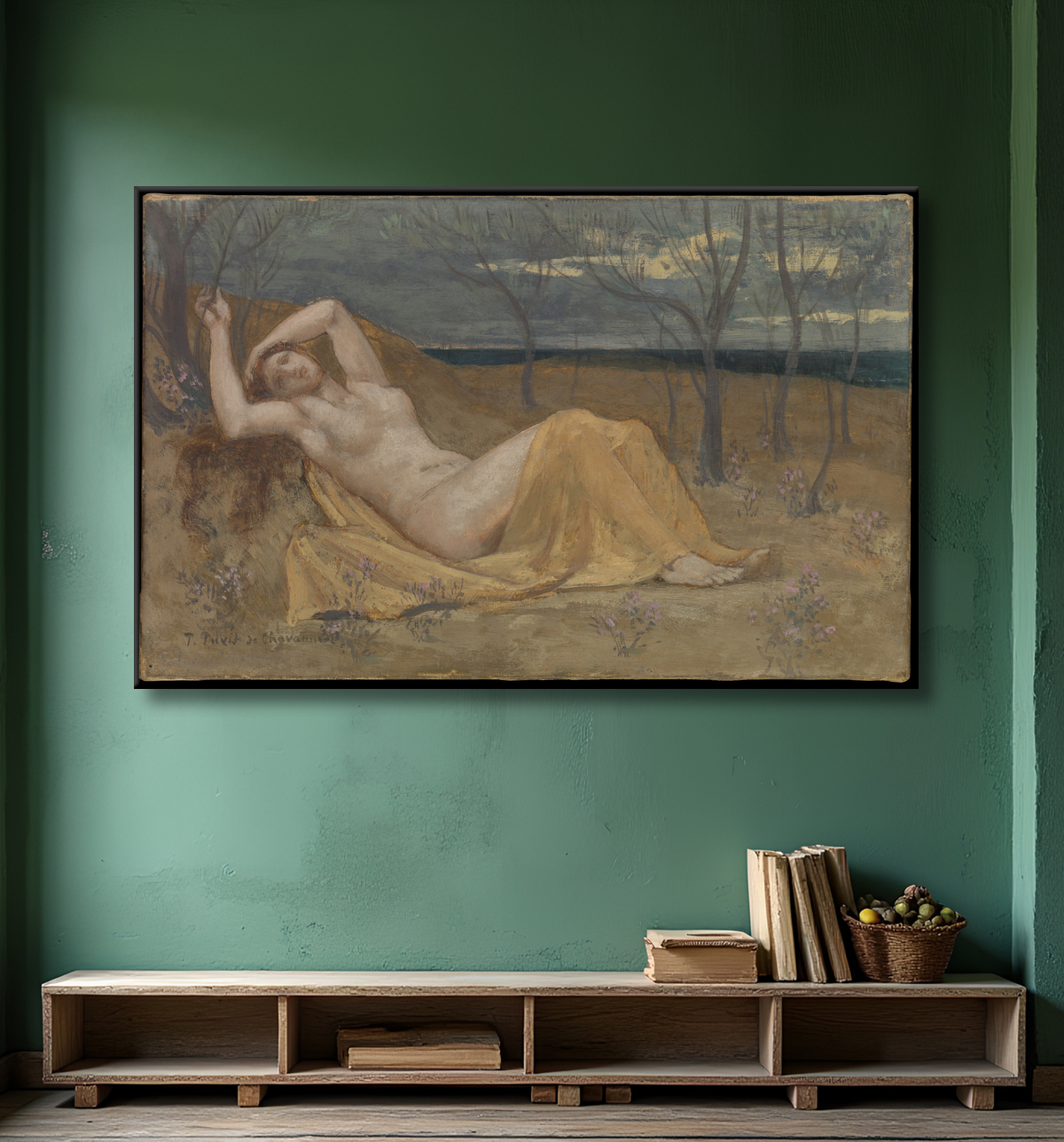 Reproduction Tamaris de Pierre Puvis de Chavannes avec decor