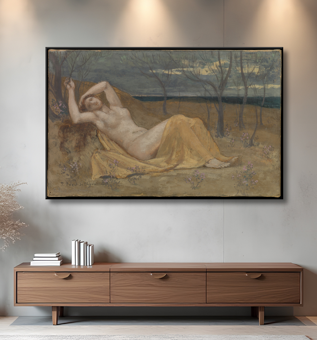 Reproduction Tamaris de Pierre Puvis de Chavannes avec decor