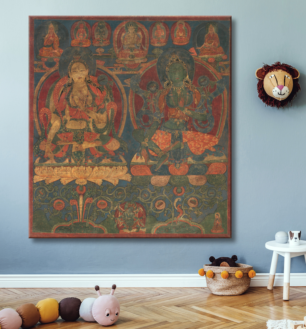 Reproduction Tara Blanche et Tara Verte avec decor