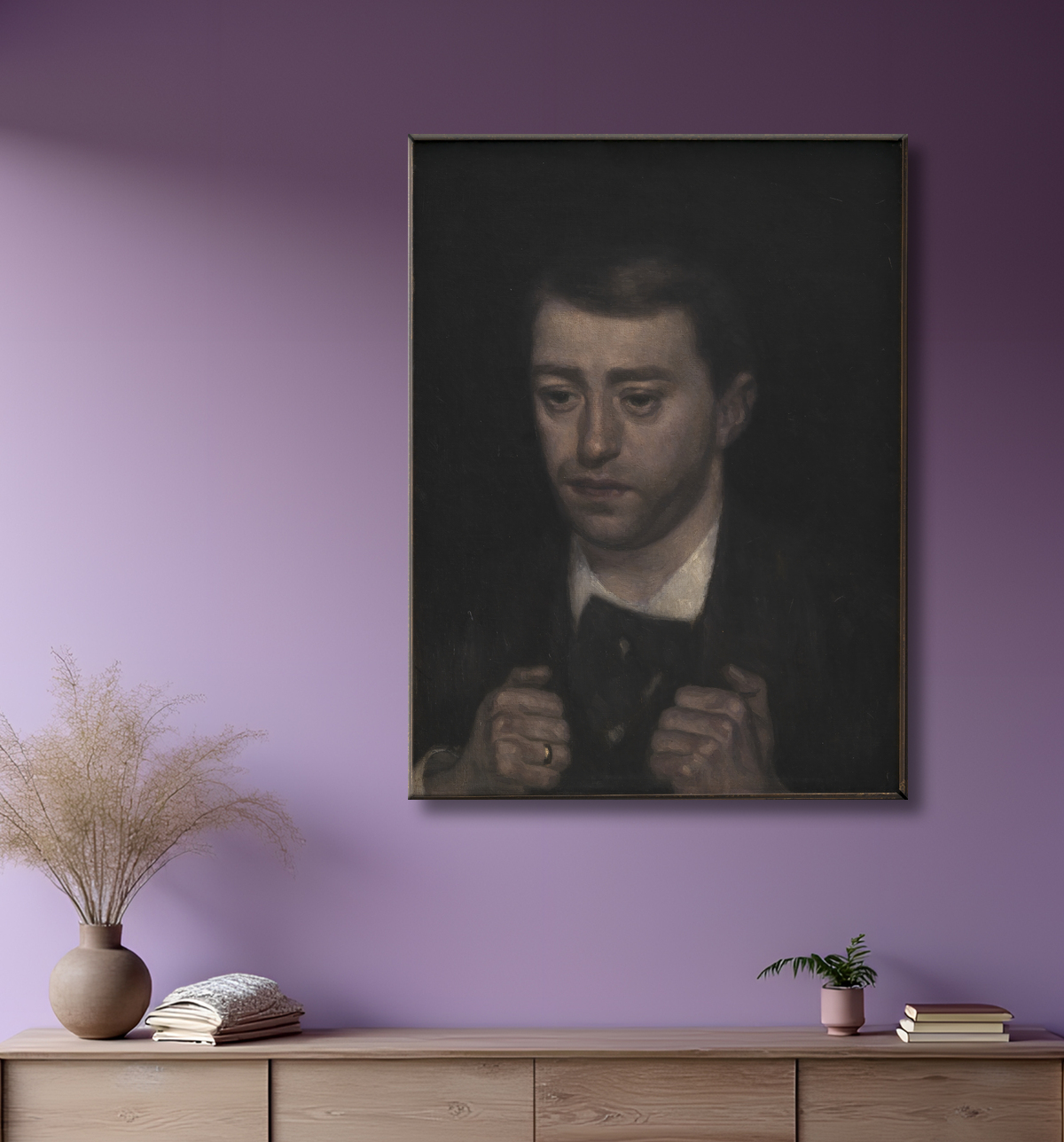 Reproduction The Composer Fini Henriques de Hammershøi, Vilhelm avec decor