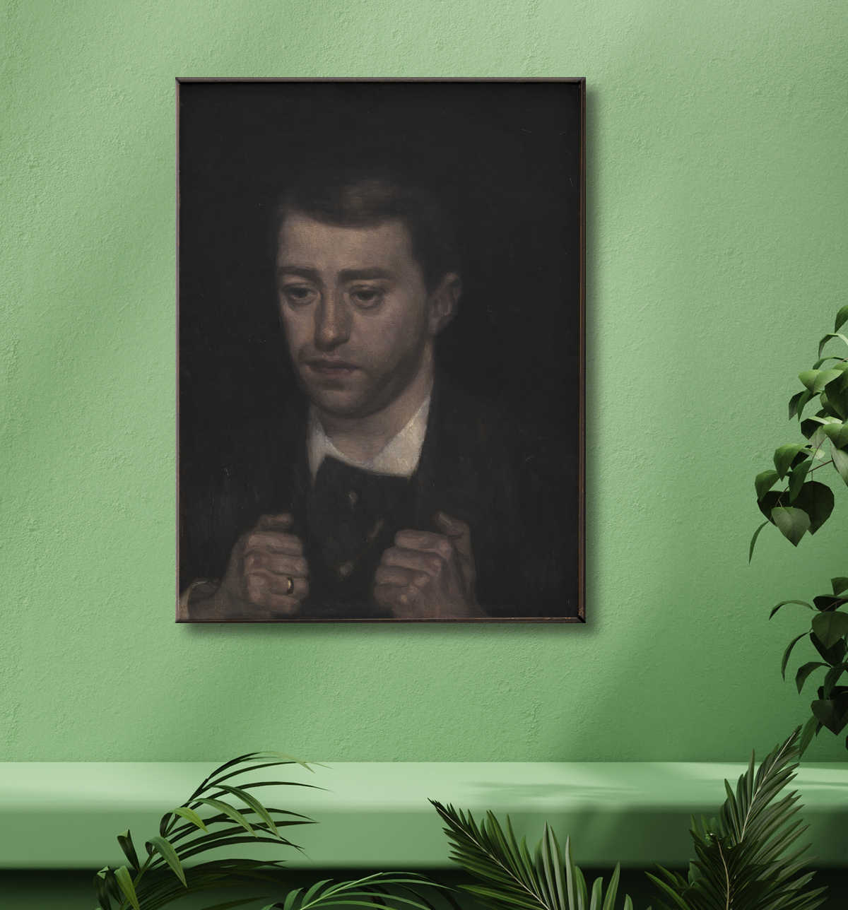 Reproduction The Composer Fini Henriques de Hammershøi, Vilhelm avec decor