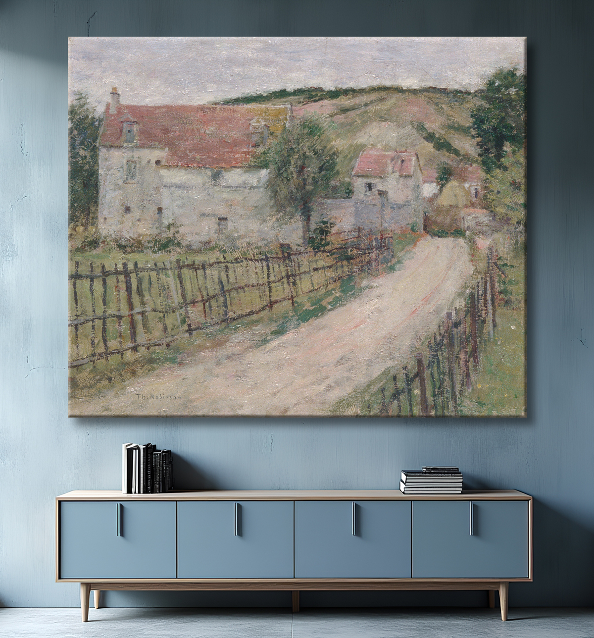 Reproduction The Old Mill (Vieux Moulin) de Theodore Robinson avec decor