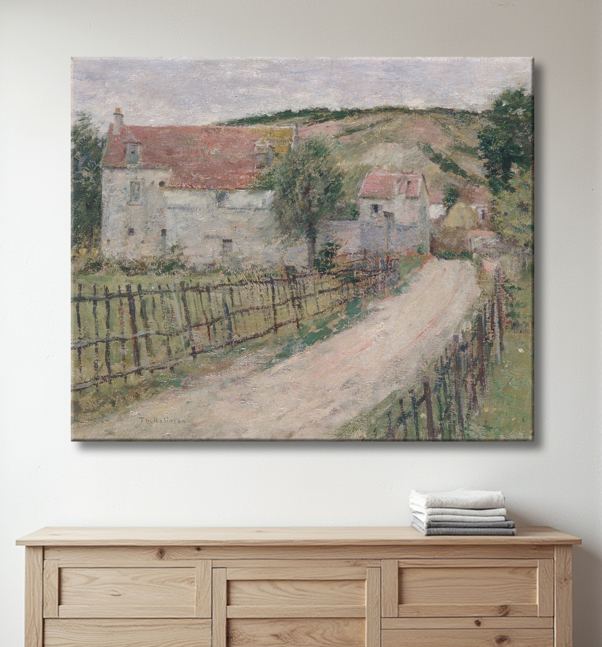 Reproduction The Old Mill (Vieux Moulin) de Theodore Robinson avec decor