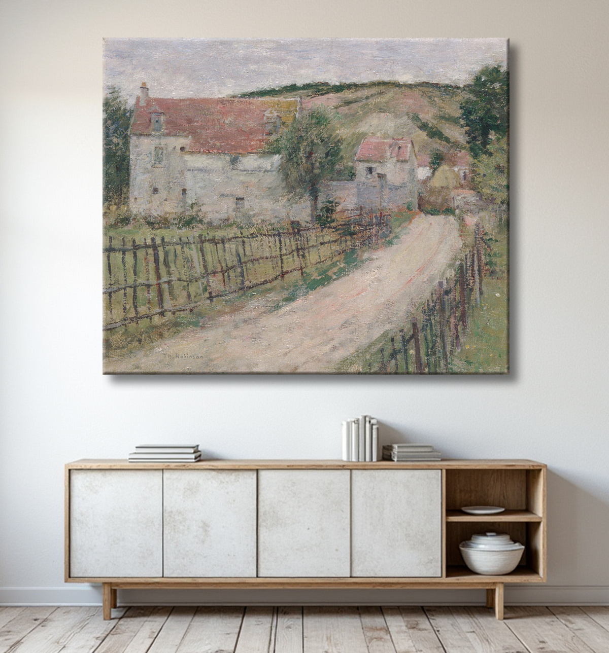 Reproduction The Old Mill (Vieux Moulin) de Theodore Robinson avec decor