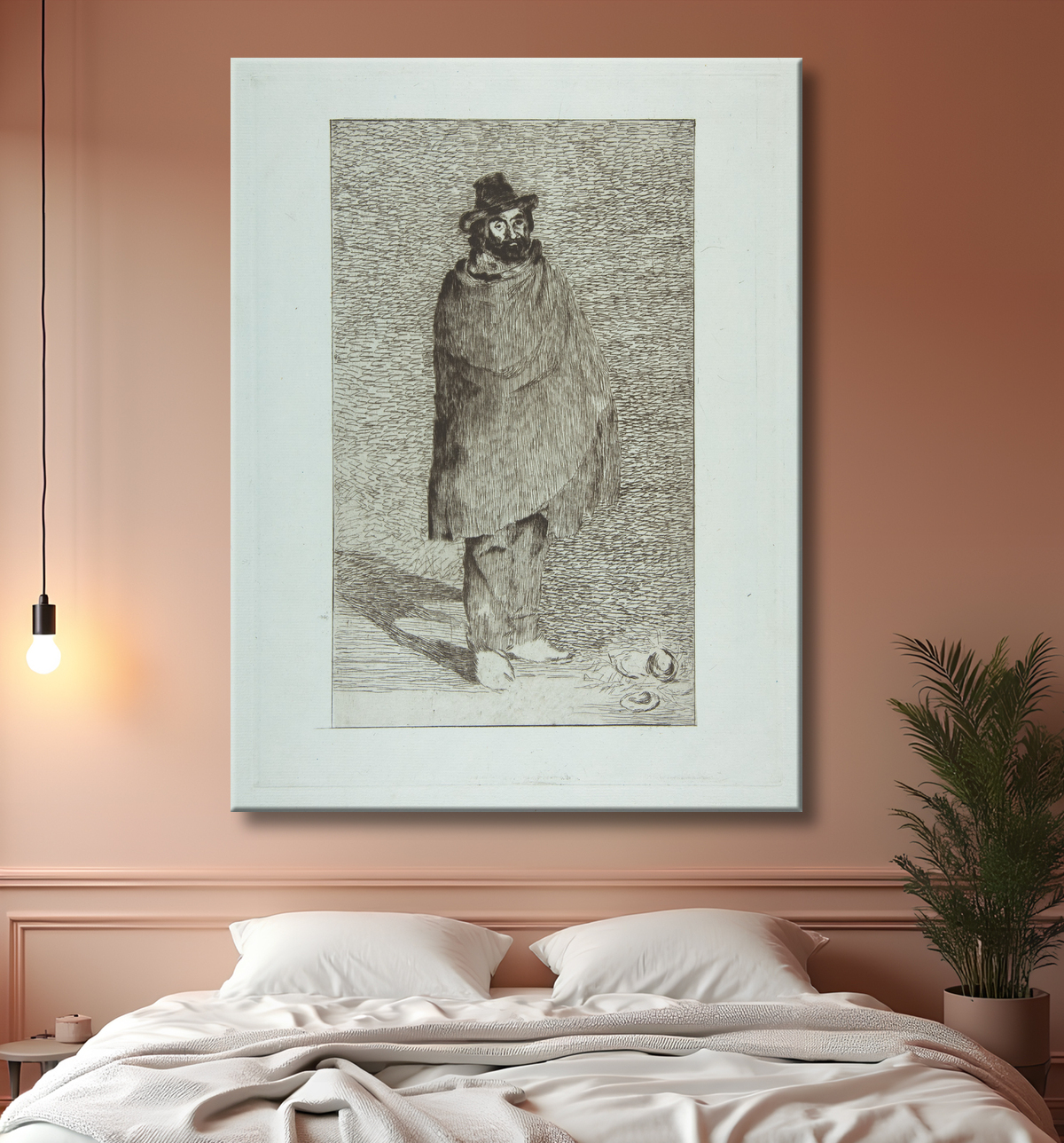 Reproduction The Philosopher (Le Philosophe) de Edouard Manet avec decor