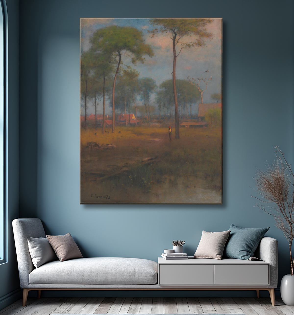 Reproduction Tôt le matin, Tarpon Springs de George Inness avec decor