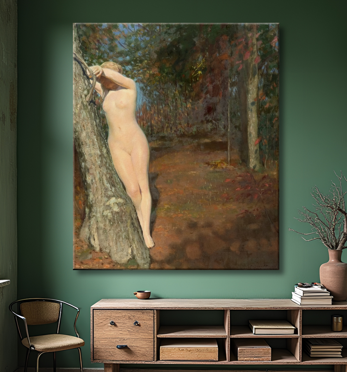 Reproduction Transition de William Sergeant Kendall, born Spuyten Duyvil, NY 1869-died Hot Springs, VA 1938 avec decor