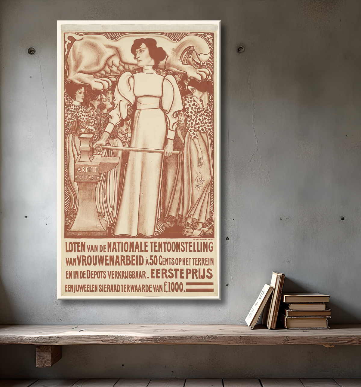 Toile fine art made in France ou affiche encadrée. Travail pour la femme...